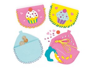 Babeczka - portmonetka, zestaw do szycia Op. 3 zestawy