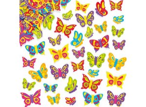 Piankowe motylkowe naklejki Op. 120 szt.