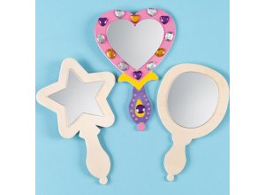 Drewniane lusterka Op. 3 szt.