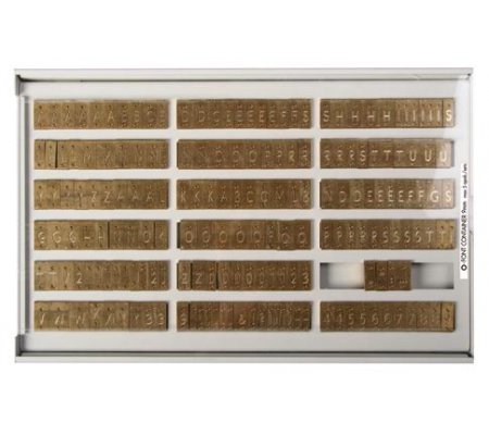 O.FONT CONTAINER Pojemnik na czcionki 3,2mm, 4mm, 5,5mm, 9mm lub 16mm