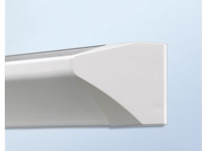 Szyna NOBO, 240 cm, z listwą wykończeniową, 2 klipsami na papier i kompletem wkrętów do montażu