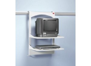 Półki NOBO AV - 2 półki do zestawu szynowego