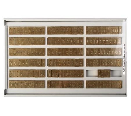 O.FONT CONTAINER Pojemnik na czcionki 3,2mm, 4mm, 5,5mm, 9mm lub 16mm