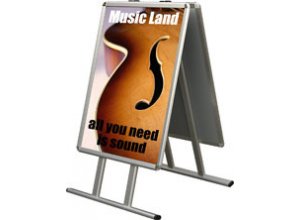 Stojak na plakaty OVAL 2x3 A1 wys. całk. 110 cm.