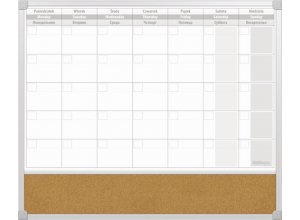 Planer magnetyczny z korkiem C-line miesięczny EcoBoards