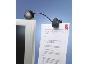 Zaczep do dokumentów KENSINGTON Flex Clip Copyholder - przyczepiany do monitora Kensington ergo!