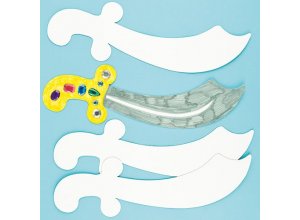 Czyste karty do robienia mieczy pirackich Op. 6 szt.