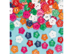 Guziki- kwiaty Op. 200 szt.