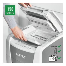 Niszczarka Leitz IQ AutoFeed 150 P-4 CASHBACK + w promocji - stołek do aktywnego siedzenia gratis