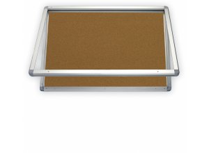 Gablota informacyjna wewnętrzna 2x3 - model 1 korkowa / tekstylna / lakierowana