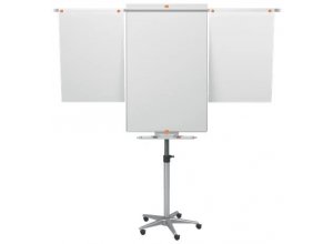 Flipchart NOBO CLASSIC STEEL (następca PIRANHA MOBILE) magnetyczny, suchościeralny, na kółkach