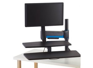 Stanowisko do pracy Kensington SmartFit® w pozycji stojącej lub siedzącej, czarne