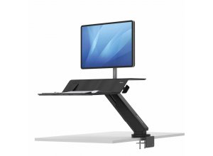 Stanowisko do pracy Sit-Stand Lotus™ RT - czarne na 1 monitor