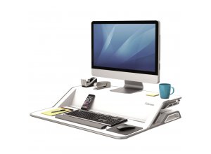 Stanowisko do pracy Sit-Stand Lotus™ - białe 