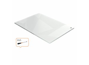 Mała tabliczka suchościeralna Nobo z przezroczystego akrylu na biurko, A4