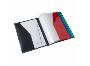 Teczka projektowa z 8 kieszeniami, czarna