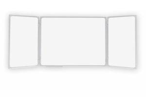 Tablica tryptyk 2x3 suchościeralna w ramie aluminiowej