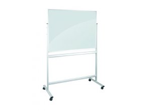 Mobilna tablica szklana magnetyczna biała 900x1200 mm