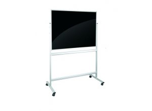 Mobilna tablica szklana niemagnetyczna czarna 900x1200 mm