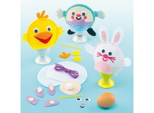 Wygodna osłonka na jajeczko – filcowy zestaw do samodzielnego szycia Op. 4 szt.