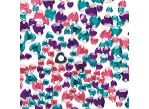 Samoprzylepne akrylowe serca Op. 200 szt.