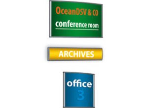 Tabliczki informacyjne 2x3 ścienne