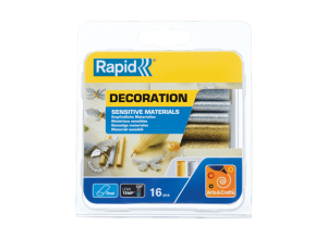 Owalny, kolorowy klej z brokatem do materiałów wrażliwych Rapid op. 16 szt.
