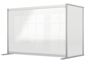 Przedłużające modułowe panele do przegrody na biurko NOBO Premium Plus wykonane z Plexi