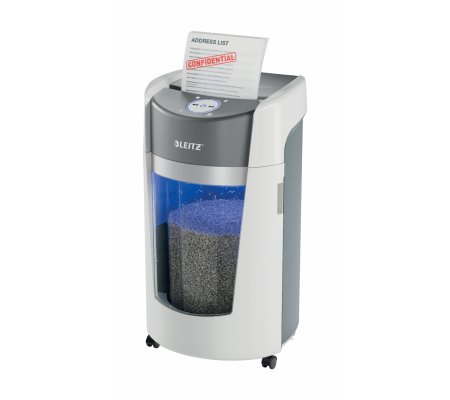 Niszczarka Leitz IQ OptiMax Pro P5 z obrotowym koszem CASHBACK + promocja -dwa pudełka LEITZ Fabric gratis