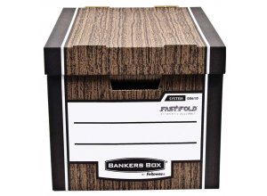 Pudło archiwizacyjne Woodgrain - brązowe