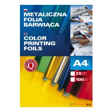 Metaliczna folia barwiąca w arkuszach A4 / 