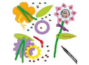 Kwiatowa ramka na fotografię 3D - zestaw Op. 4 szt.