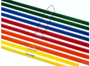 Listwy do oprawy kalendarzy i plakatów metalowe z otworem 1000 kmpl.