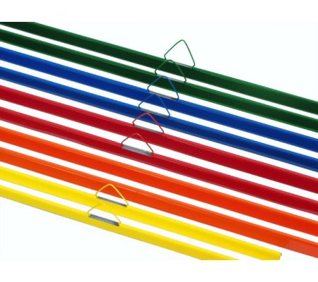 Listwy do oprawy kalendarzy i plakatów metalowe z otworem 1000 kmpl.