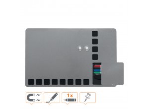 Wielofunkcyjna magnetyczna tablica Nobo, srebrna