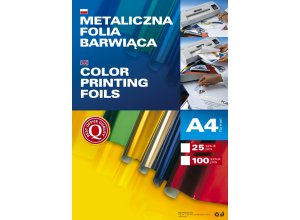 Metaliczna folia barwiąca w arkuszach A4 / 